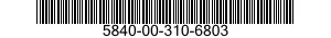 5840-00-310-6803  5840003106803 003106803