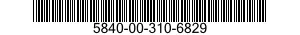5840-00-310-6829  5840003106829 003106829