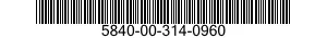 5840-00-314-0960  5840003140960 003140960