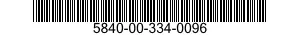 5840-00-334-0096  5840003340096 003340096