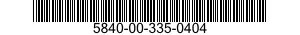 5840-00-335-0404  5840003350404 003350404