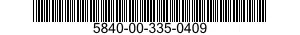 5840-00-335-0409  5840003350409 003350409