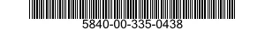 5840-00-335-0438  5840003350438 003350438