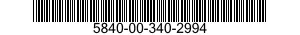 5840-00-340-2994  5840003402994 003402994
