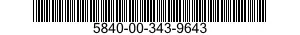 5840-00-343-9643  5840003439643 003439643