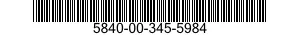 5840-00-345-5984  5840003455984 003455984