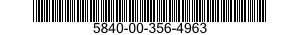 5840-00-356-4963  5840003564963 003564963