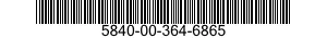 5840-00-364-6865  5840003646865 003646865