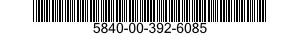 5840-00-392-6085  5840003926085 003926085