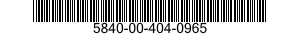 5840-00-404-0965  5840004040965 004040965
