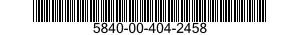 5840-00-404-2458  5840004042458 004042458