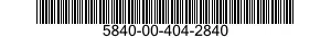 5840-00-404-2840  5840004042840 004042840