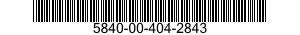 5840-00-404-2843  5840004042843 004042843