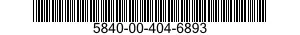 5840-00-404-6893  5840004046893 004046893