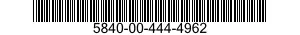 5840-00-444-4962  5840004444962 004444962