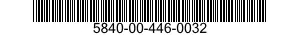 5840-00-446-0032  5840004460032 004460032