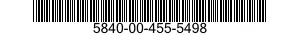 5840-00-455-5498  5840004555498 004555498