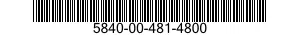 5840-00-481-4800  5840004814800 004814800