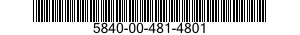5840-00-481-4801  5840004814801 004814801