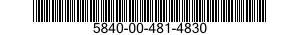 5840-00-481-4830  5840004814830 004814830
