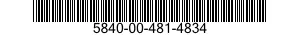 5840-00-481-4834  5840004814834 004814834