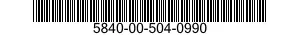 5840-00-504-0990 PANEL,INDICATING,LIGHT TRANSMITTING 5840005040990 005040990