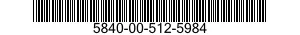 5840-00-512-5984  5840005125984 005125984