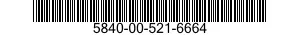 5840-00-521-6664  5840005216664 005216664