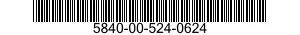 5840-00-524-0624  5840005240624 005240624