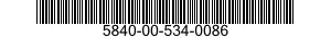 5840-00-534-0086  5840005340086 005340086