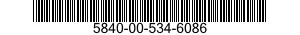5840-00-534-6086  5840005346086 005346086