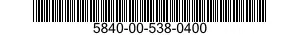 5840-00-538-0400  5840005380400 005380400