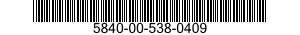 5840-00-538-0409  5840005380409 005380409