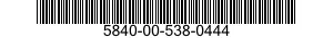 5840-00-538-0444  5840005380444 005380444