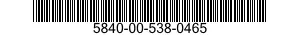 5840-00-538-0465  5840005380465 005380465