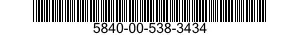 5840-00-538-3434  5840005383434 005383434