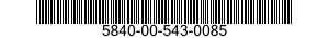 5840-00-543-0085  5840005430085 005430085