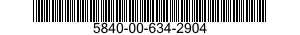 5840-00-634-2904  5840006342904 006342904