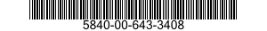 5840-00-643-3408  5840006433408 006433408