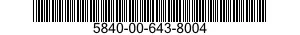 5840-00-643-8004  5840006438004 006438004