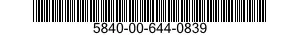 5840-00-644-0839  5840006440839 006440839