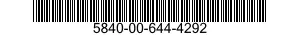 5840-00-644-4292  5840006444292 006444292