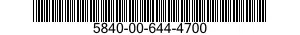 5840-00-644-4700  5840006444700 006444700