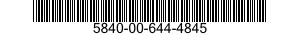 5840-00-644-4845  5840006444845 006444845