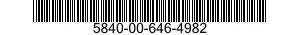 5840-00-646-4982 RADAR SET 5840006464982 006464982