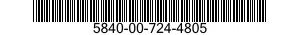 5840-00-724-4805  5840007244805 007244805