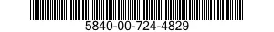 5840-00-724-4829  5840007244829 007244829