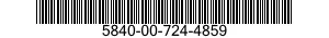 5840-00-724-4859  5840007244859 007244859