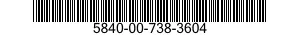 5840-00-738-3604  5840007383604 007383604