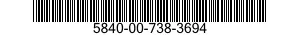 5840-00-738-3694  5840007383694 007383694